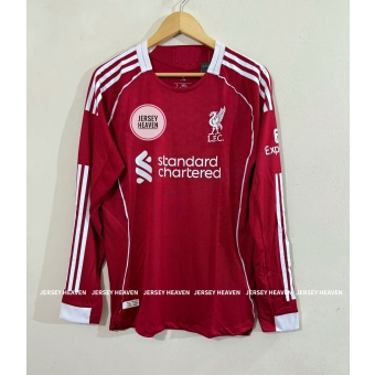 Liverpool 2025/26 Home Kit Full Sleeve – Player Edition