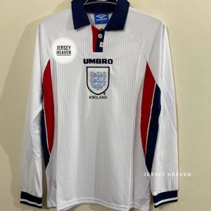 England 1998 Home Kit Full Sleeve – Retro Edition