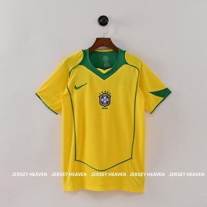 Brazil 2004 Home Retro kit Half sleeve
