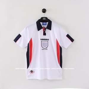 England 1998 Home Retro Half sleeve