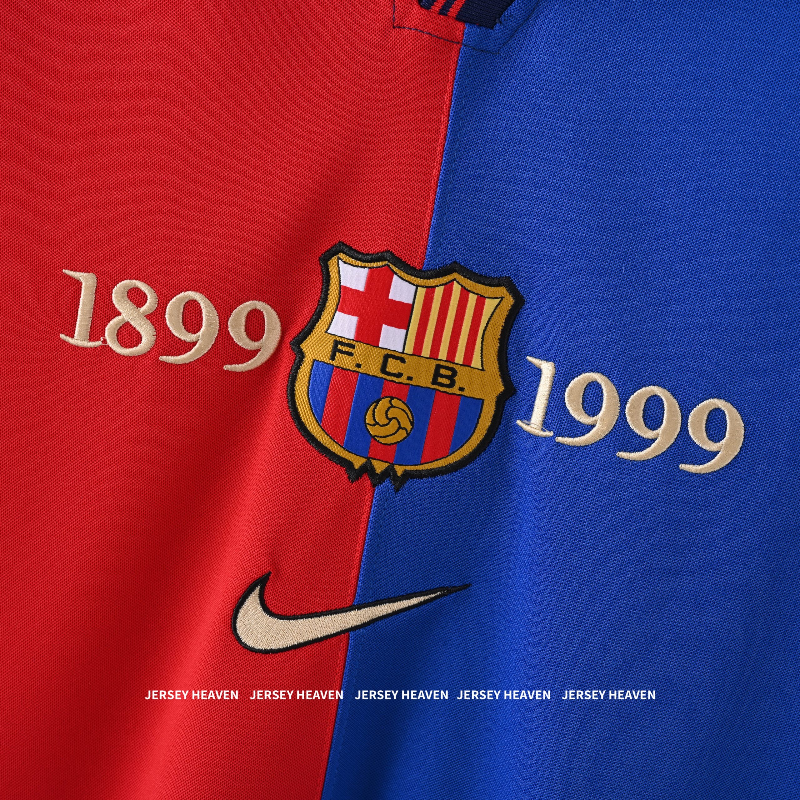 Barcelona 1999/2000 Kit Half sleeve 100 Anniversary Retro Edition - Image 2